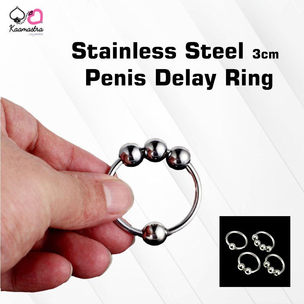Kaamastra 3cm Stainless Steel Penis Delay Ring - Pack of 1