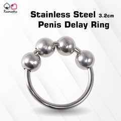 Kaamastra 3.2cm Stainless Steel Penis Delay Ring - Pack of 1