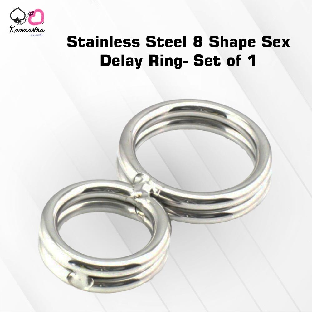Kaamastra Stainless Steel Small 8 Shape Sex Delay Ring