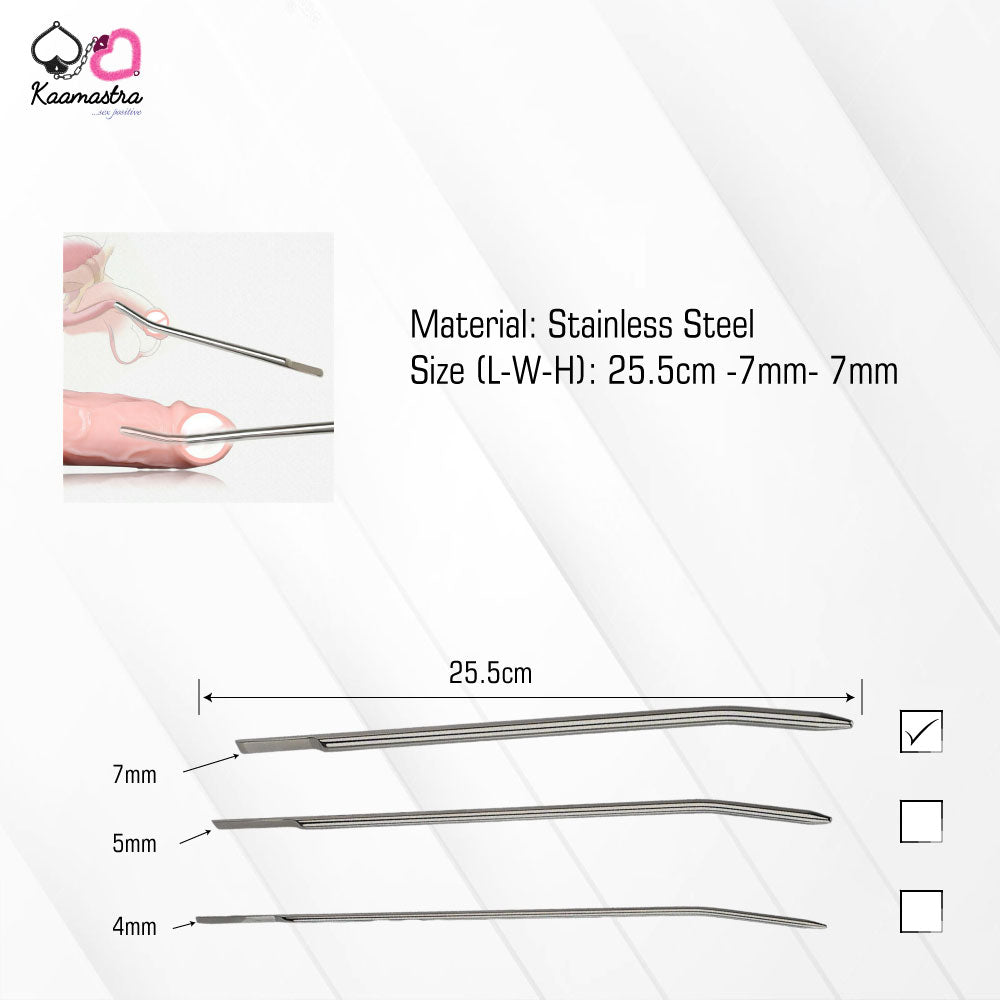 Kaamastra Stainless Steel 7mm Urethral Sounding - Pack of 1