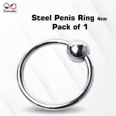 Kaamastra Steel Penis Ring  4cm Diameter - Pack of 1
