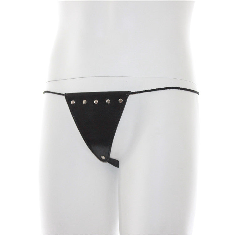 Kaamastra Leather Studded Thong