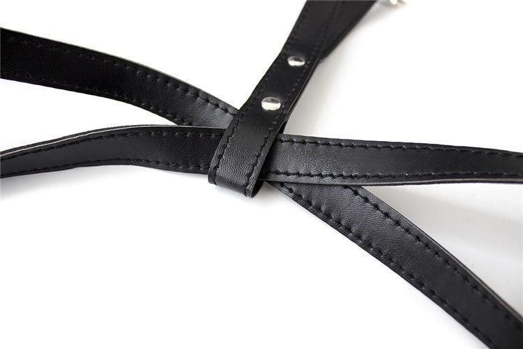 Kaamastra Leather Harness Open Bra