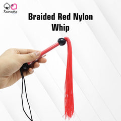 Kaamastra Braided Red Nylon Whip