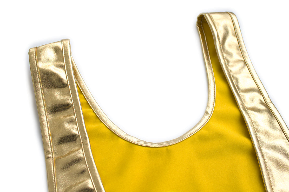 Kaamastra Latex One Piece Bikini Gold