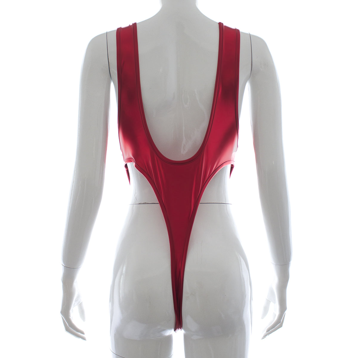 Kaamastra Latex One Piece Bikini Red