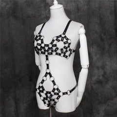 Kaamastra Sexy Riveted Open Teddy