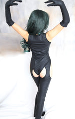 Kaamastra Milena Latex Cleavage Bodysuit Women Cat suit