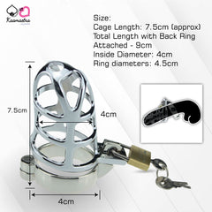 Kaamastra Men Cold Steel Chastity Device