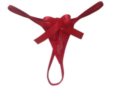 Kaamastra Ribbon Thong Red