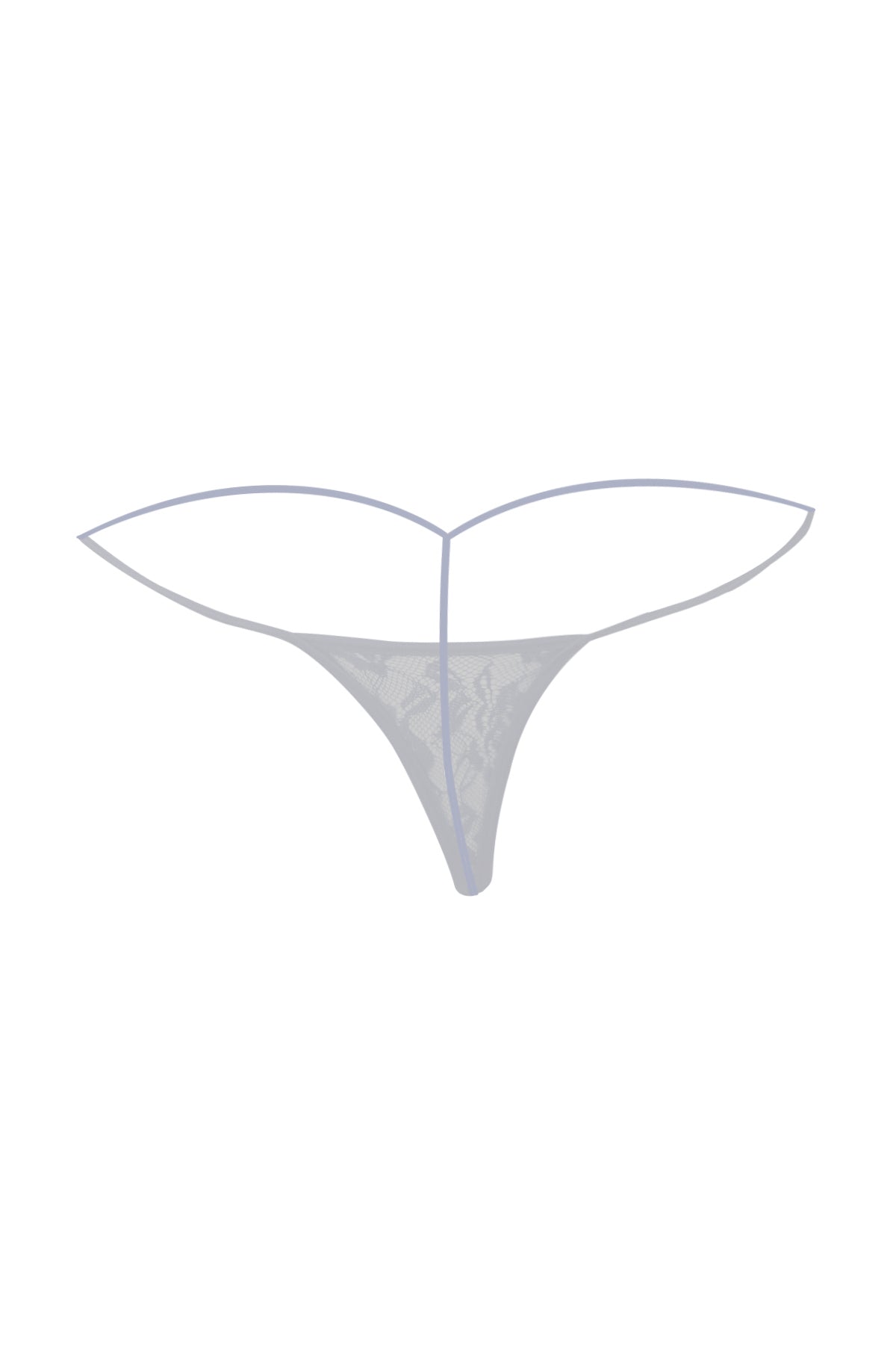 Kaamastra Sheer Floral Thong White