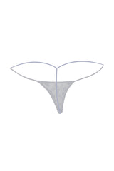 Kaamastra Sheer Floral Thong White