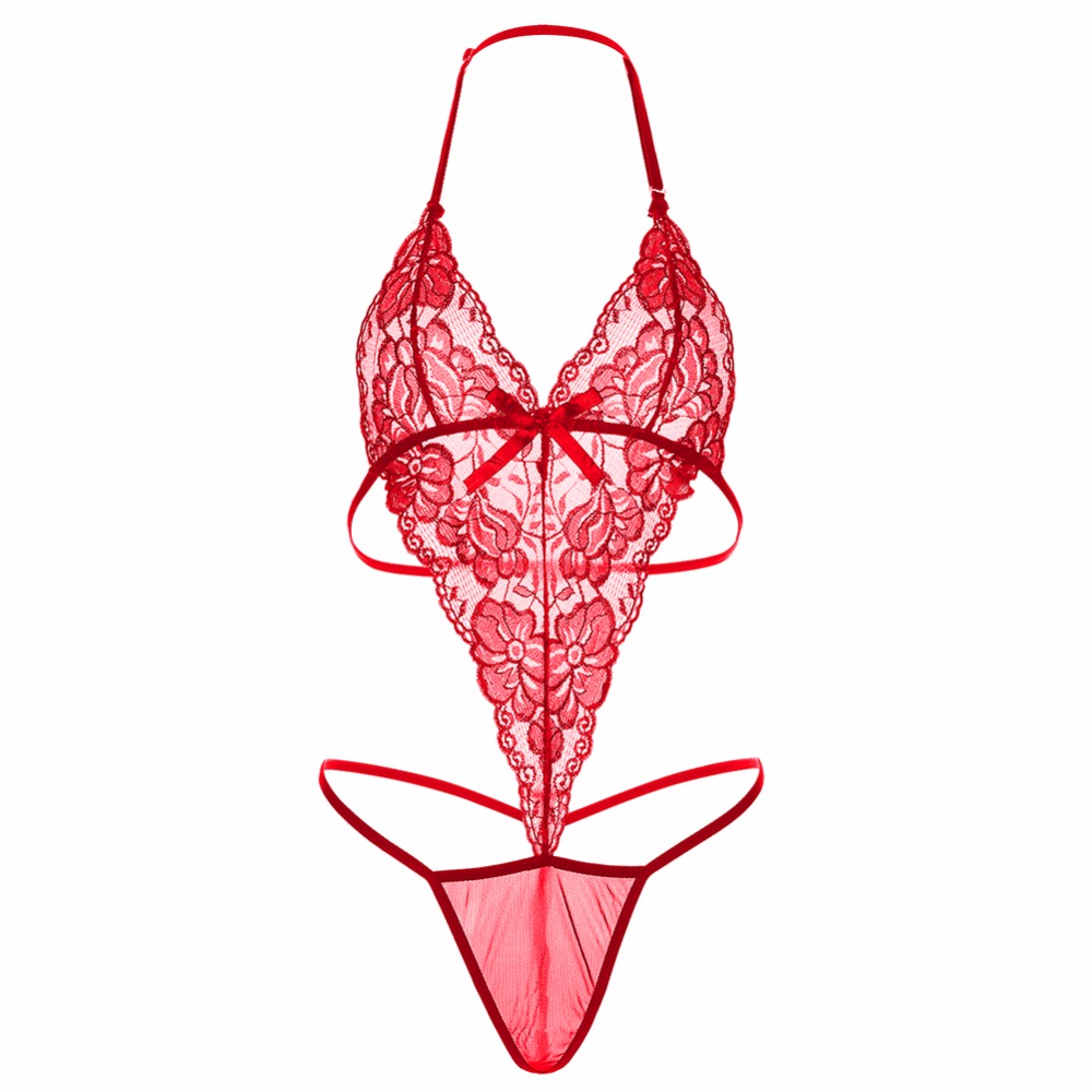 Kaamastra Women Red Open Crotch Lingerie Underwear Hot Transparent Erotic Sexy Teddy