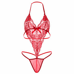 Kaamastra Women Red Open Crotch Lingerie Underwear Hot Transparent Erotic Sexy Teddy
