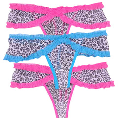 Kaamastra Women's Breathable Butterfly G-String Underwear (Pack Of 3)
