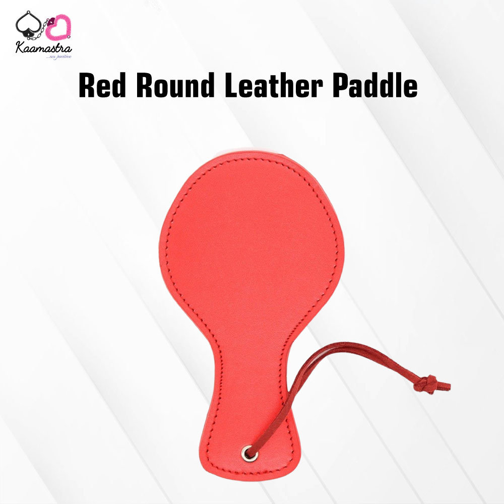 Kaamastra Round Leather Paddle Red