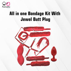 Kaamastra All in one Bondage Kit With Jewel Butt Plug