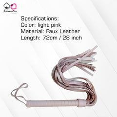 Kaamastra 28" Long Pink Faux Leather BDSM Whip