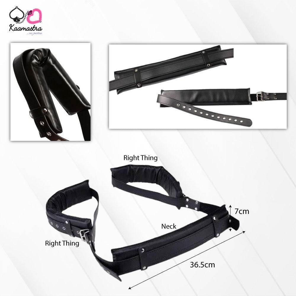 Kaamastra Leather Neck and Leg Restrainer