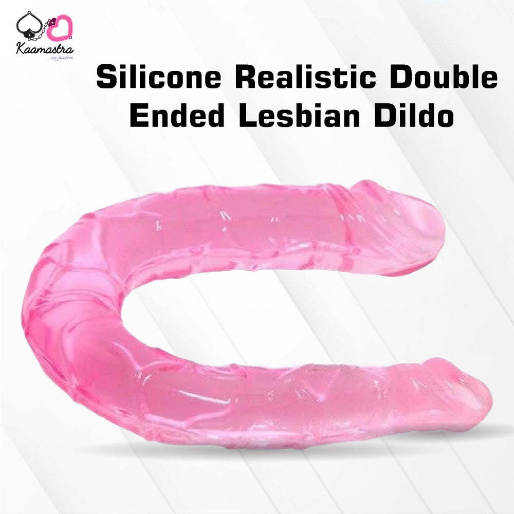 Kaamastra Silicone Realistic Double Ended Anal & Vaginal Lesbian Dildo