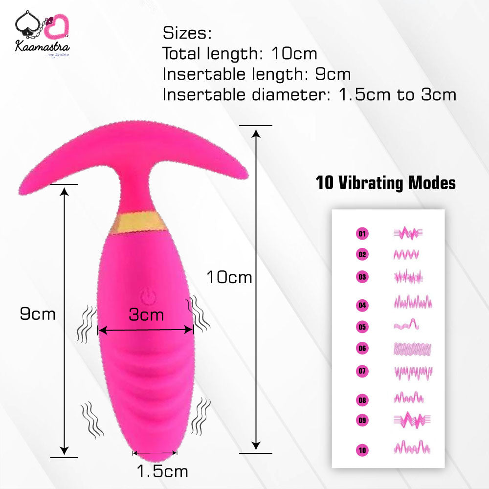 Kaamastra Pink Silicone Anal Prostate App Vibrator