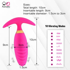 Kaamastra Pink Silicone Anal Prostate App Vibrator