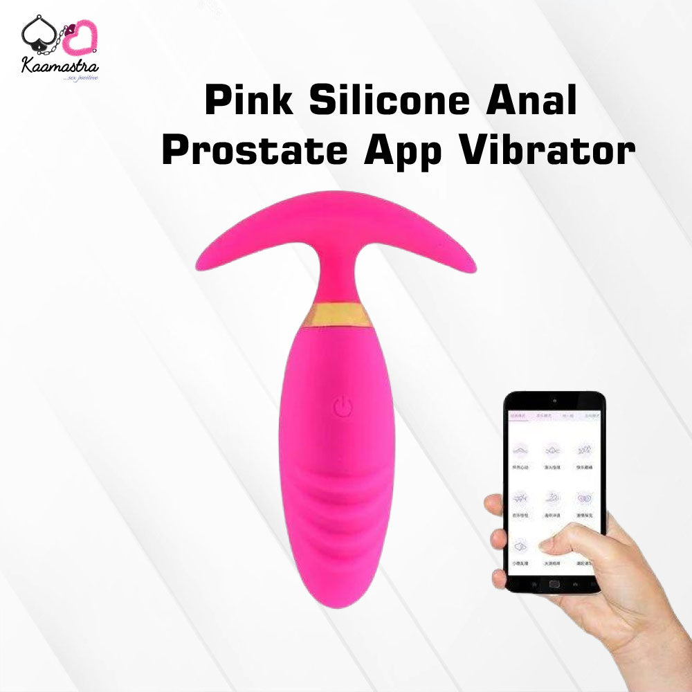 Kaamastra Pink Silicone Anal Prostate App Vibrator