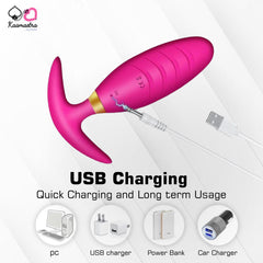 Kaamastra Pink Silicone Anal Prostate App Vibrator