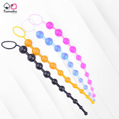 Kaamastra Silicone Anal Bead with 10 Beads