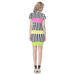 Kaamastra Sexy Club Dress with Neon Trims