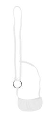 Kaamastra Men Thin Steel Ring With The Temptation Thong White