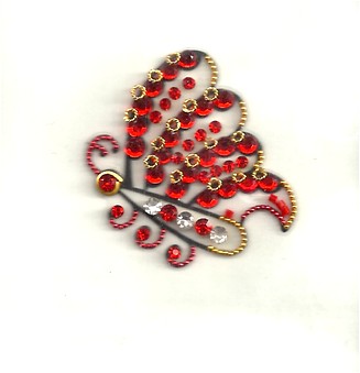 The Red Butterfly Body Jewel