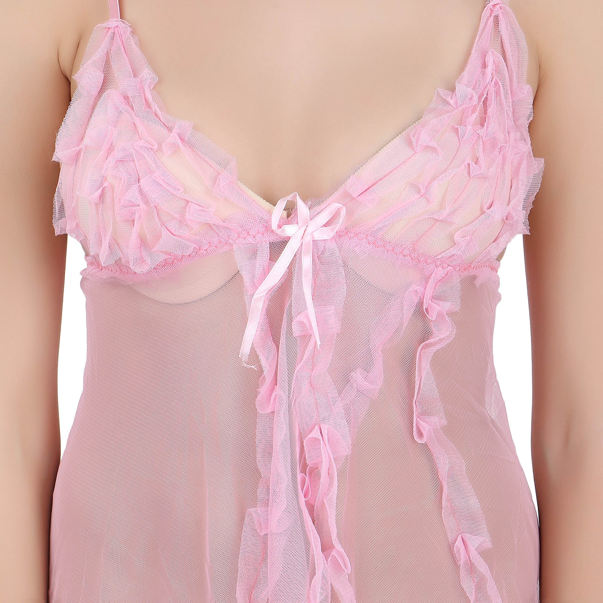 Kaamastra Pink sexy sleepwear babydoll for women