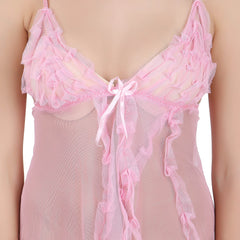 Kaamastra Pink sexy sleepwear babydoll for women