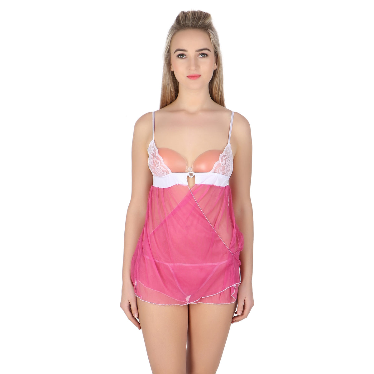 Kaamastra sheer lace see through baby doll for women