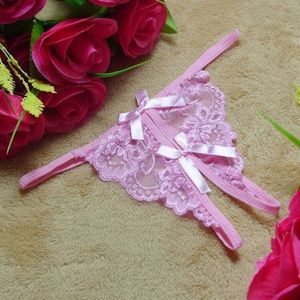 Kaamastra Pink Crotchless Thong